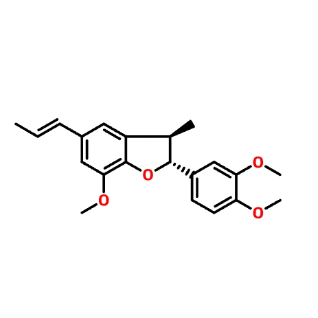 CAS 41744-39-2 | (2R,3R)-2-(3,4-dimethoxyphenyl)-7-methoxy-3-methyl-5-[(E)-prop-1-enyl]-2,3-dihydro-1-benzofuran